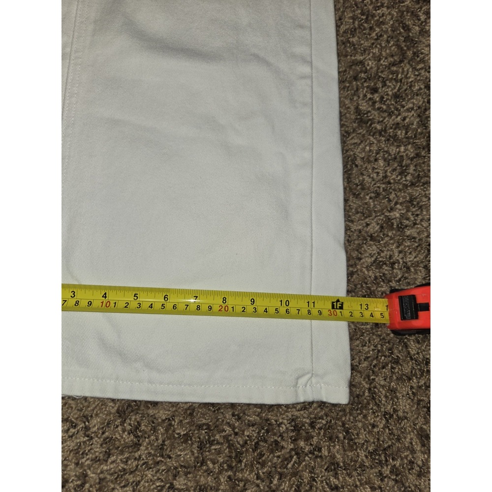 NWT Women's White Wide-Leg Jeans Size 30x33.5 Summer Preppy - Picture 12 of 15